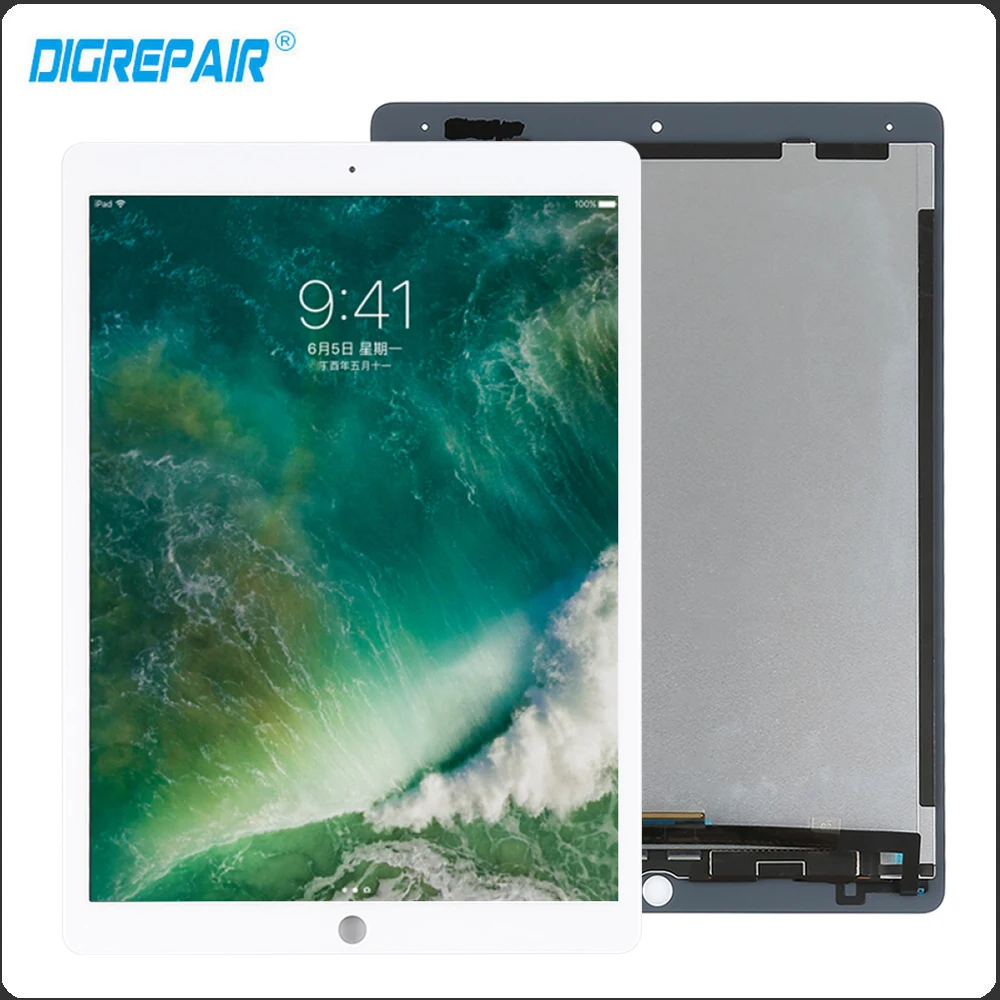 

White For iPad Pro 12.9 2017 2nd Gen A1670 A1671 LCD Display Touch Screen Digitizer For ipad Pro 12.9 Screen Replacements