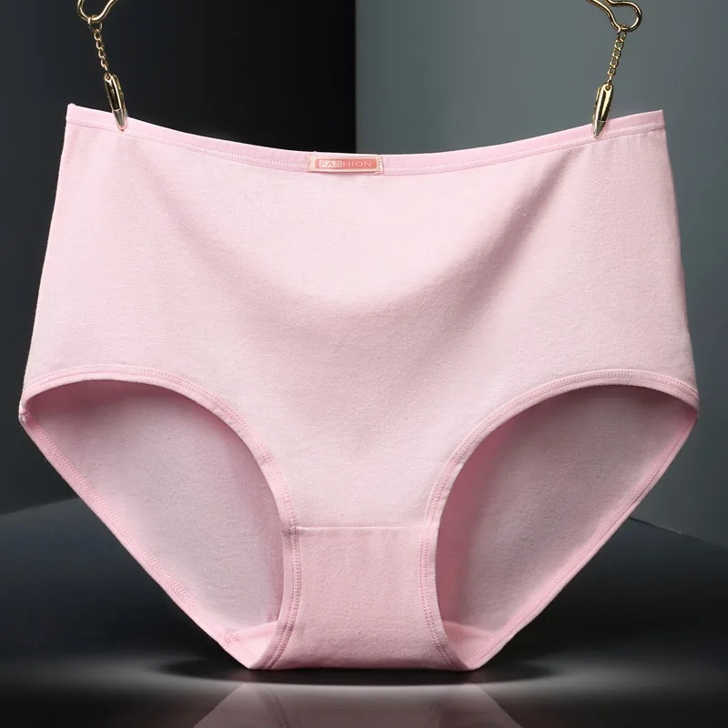 pink Однотонное нижнее белье, женские сексуальные трусики, хлопковые трусы, женское белье, Cueca 3XL, Calcinhas, шорты, трусики, Ropa Interior Femenina - Цвет: pink