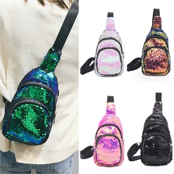 

Waist Bag Female Belt Women Scrub Vintage Crossbody Bag Joker Shoulder Bag Sequin Bag Fanny Pack Travelling Mobile Phone Bag