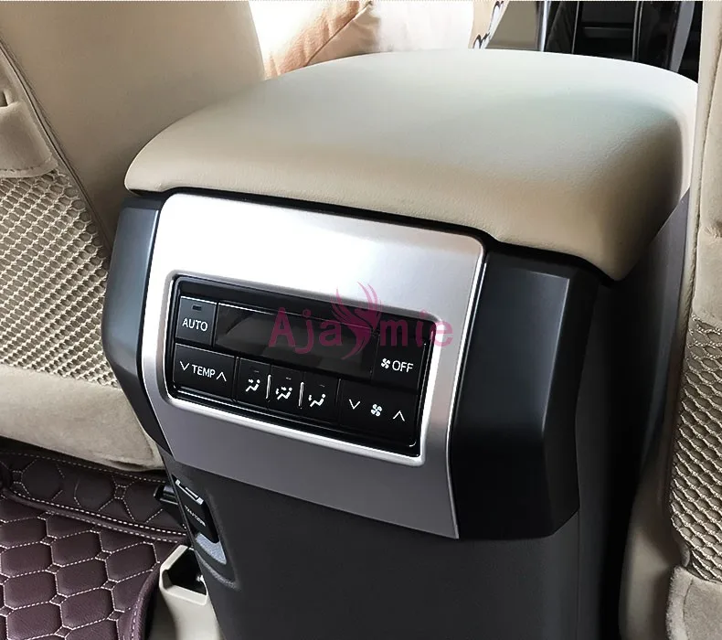 Rear Armrest Box Air Vent Outlet Cover Trim For Toyota Prado FJ150 2010-2018