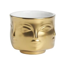 Скандинавский ветер креативные Керамические Лица портретная ваза бытовые сухие цветы и зеленые горшки для посадки растений и украшение ручной работы дропшиппинг