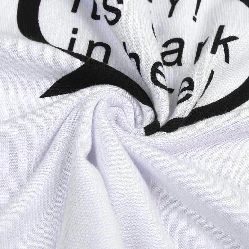 Szyadeou новые модные Для женщин сексуальный Топик с буквенным принтом беременных без рукавов молокоотсос Футболка Пуловер летние D1