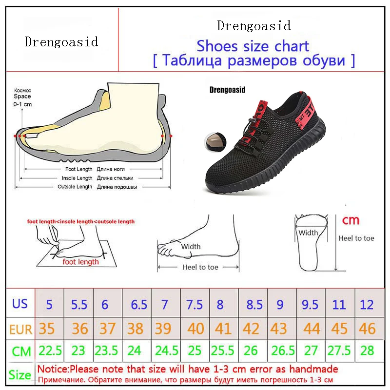 Uniseks рабочие кроссовки Herenschoenen сталь поддержка ноги легкий анти-smash Ademende носить Heren dames двойного использования