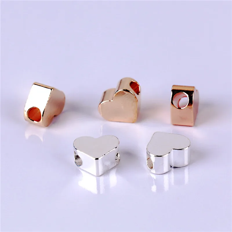 10 шт. медные бусины в форме сердца 6 мм|silver plated|copper accessoriesjewelry copper |