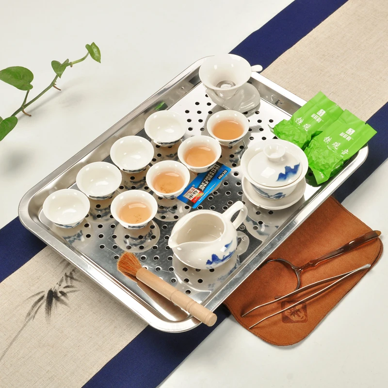 Travel Tea Set With Case Special Boccaro Ware (4 Teacups)