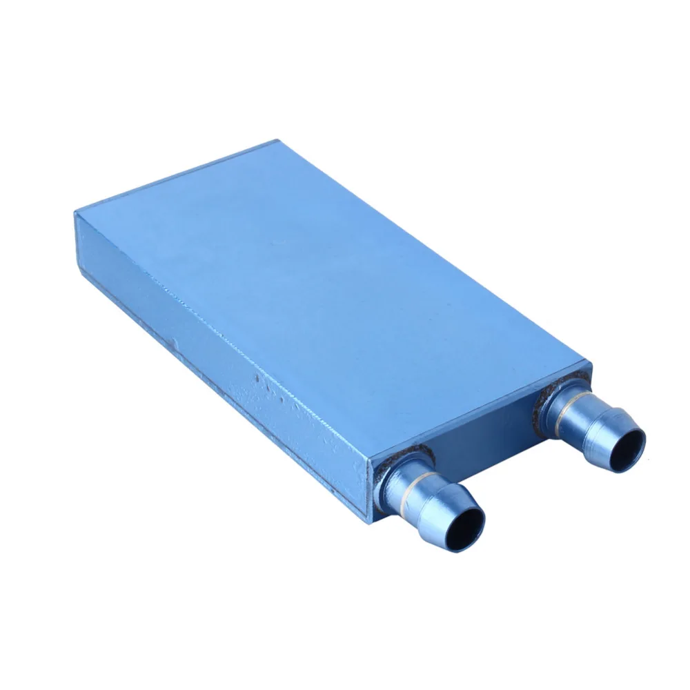 1 шт. 40*80/40*12 мм алюминиевый водяного охлаждения водоблок жидкостный охладитель радиатор блок для процессора темно-синий или синий светильник отправить случайный