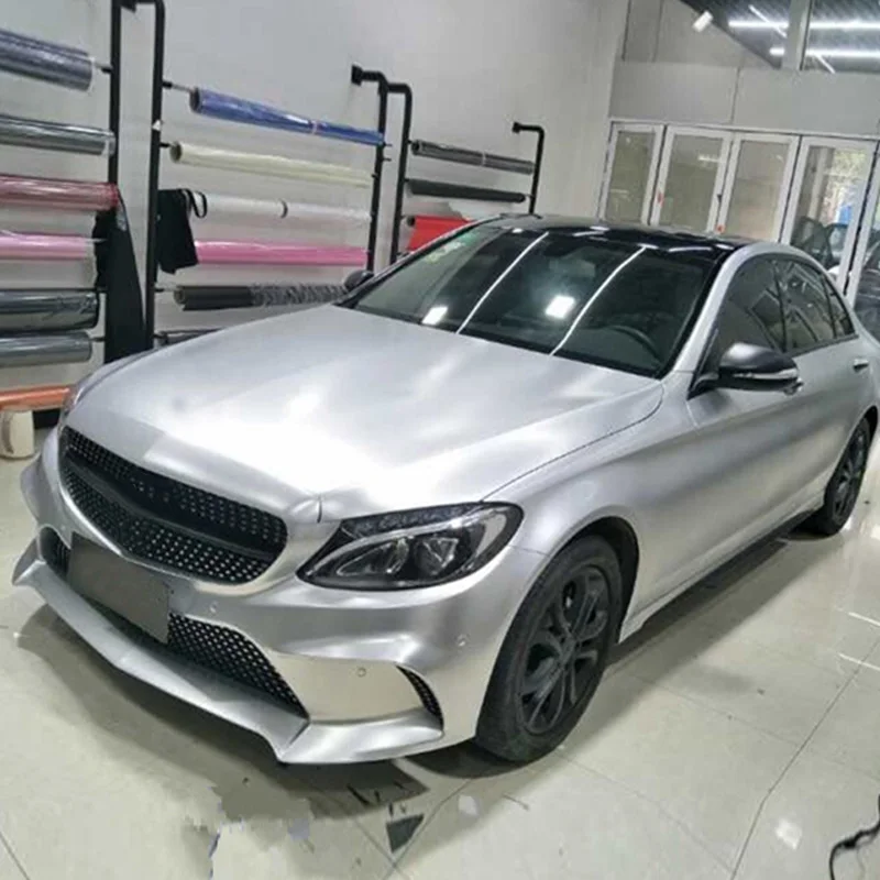 Зеркальная виниловая пленка автомобильная наклейка серебряная Хромированная