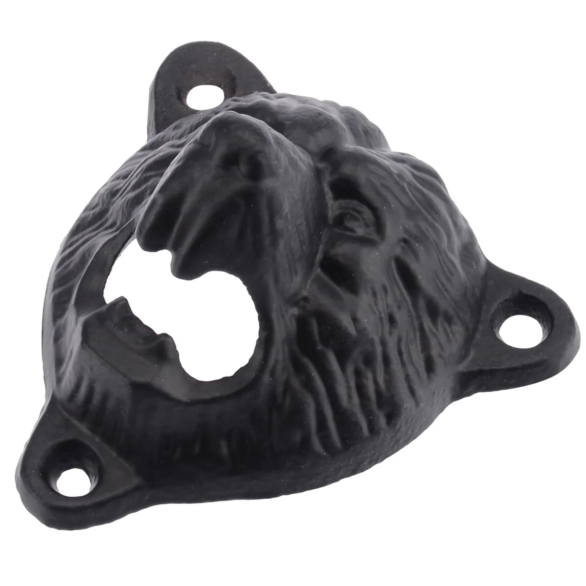 Vintage Beer Bottle Cast Iron Bear Head Opener Wall Mount Kitchen Tool Gift 80*85*55mm