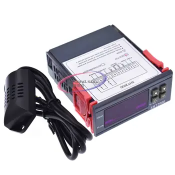 

SHT2000 AC 110V-230V 10A LED Digital Thermostat Hygrometer Thermometer Control Temperature Humidity Controller Meter SHT21 Probe