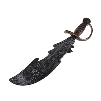 

Halloween Masquerade Performance Props Pirates Sword Kids Gift Pirates Costume Accessories Weapon Toy Sword Silver Pirates Toy