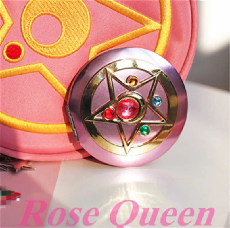 

New Japanese Amine Sailor moon Moonlight Memory Series Crystal Star Cosmetic Makeup Folded Mirror Case box Xmas Gifts