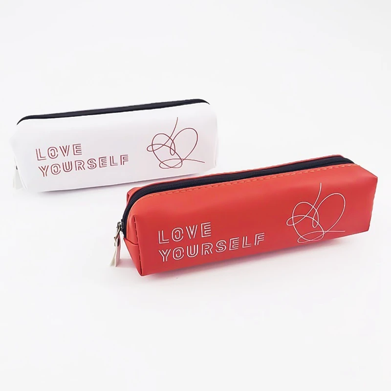 

New Kpop BTS Pencil Case Answer Love Yourself Stationery Bag Pencilcase Cute Pencil Box Bangtan Boys School Supplies