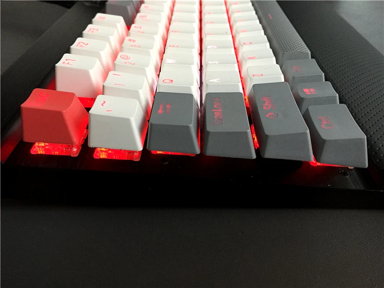 MP PBT Translucidus с подсветкой двойной белый и серый ретро ключ Cherry MX Переключатель для