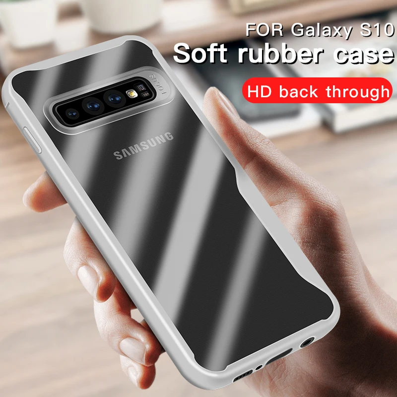 Прозрачный мягкий чехол из ТПУ для Samsung Galaxy S10 S8 S9 Note 8 9 S7 Edge телефона