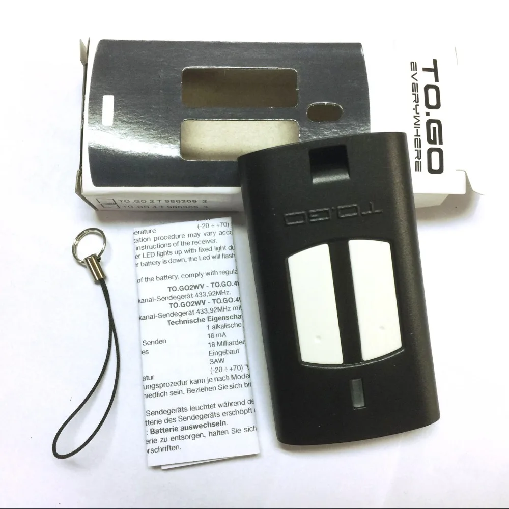 

2PCS RF transmitter for BENINCA TO.GO rolling code 433,92Mhz high quality