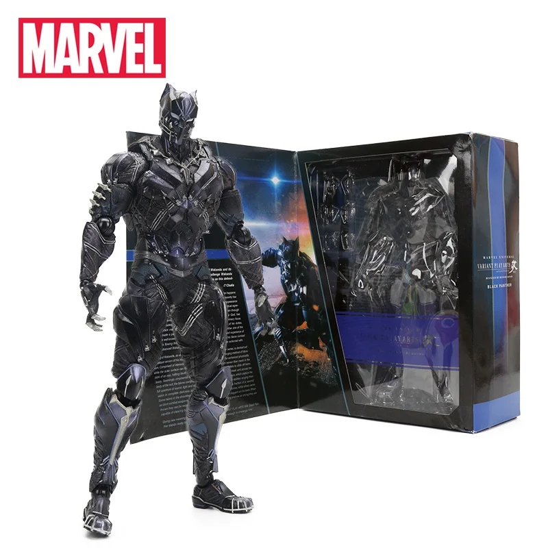 27cm Black Panther Figure Marvel Universe Variant Playarts PVC Action Figures Collectible Model Toy Marvel Toys the Avengers 27cm Black Panther Figure Marvel Universe Variant Playarts PVC Action Figures Collectible Model Toy Marvel Toys the Avengers