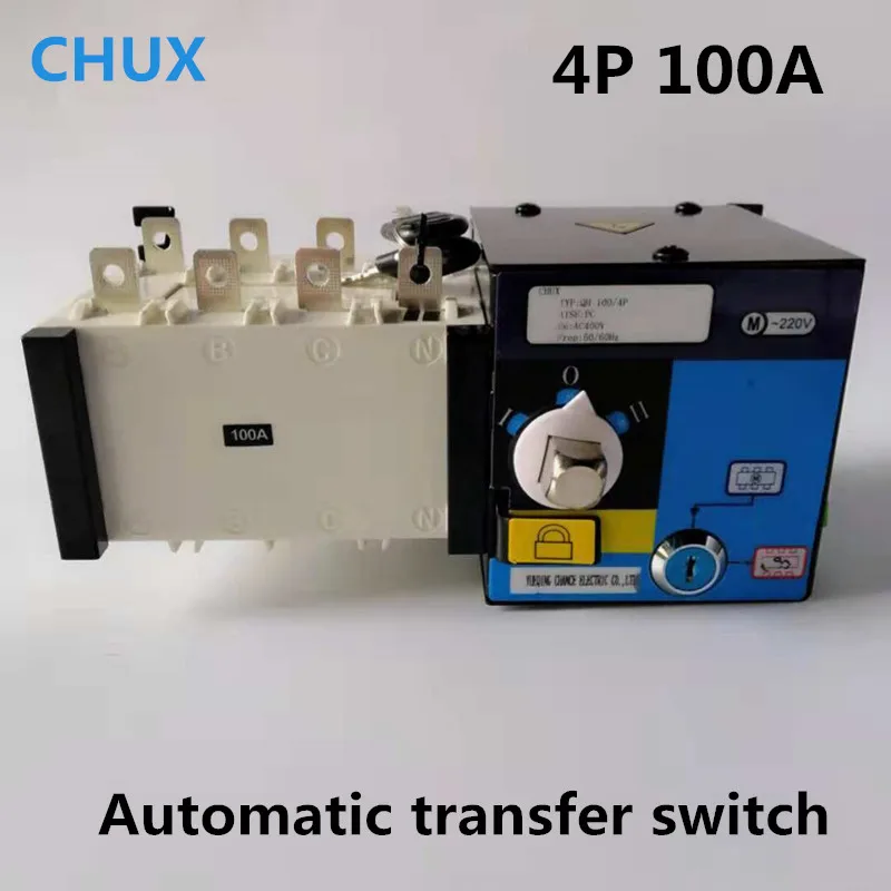 

Dual Power Automatic Transfer Switch 4P 3P 100A 3 Phases PC Grade 380v Circuit Breaker Isolation type ATS