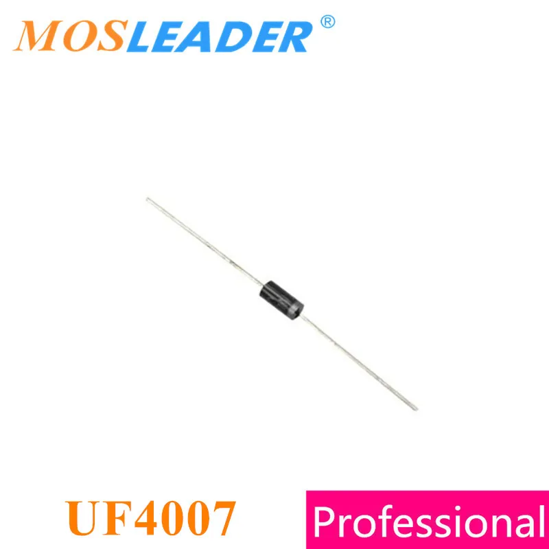 

Mosleader UF4007 DO41 1000PCS 1A 1KV 1000V Ultra fast recovery rectifier DIP 4007 High quality