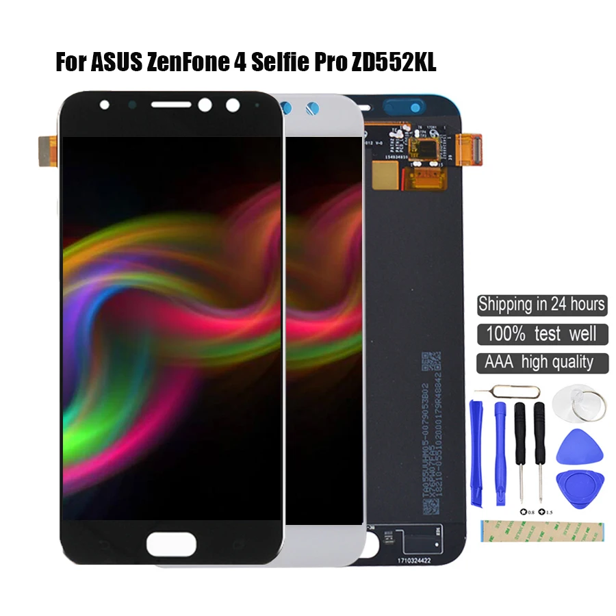 Бесплатная доставка для ASUS ZenFone 4 Selfie Pro ZD552KL ЖК-дисплей сенсорный экран дигитайзер