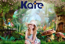 5X7FT Kate Fairy Tale Children Photo Background Photography Backdrop Dream Magic Forest Backgrounds for Photo Studio Castle kate retro blue wall photo background photography backdrop children washable backgrounds for photo studio