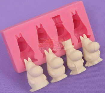 

New! Hippo sugar cake mold chocolate silicone mold