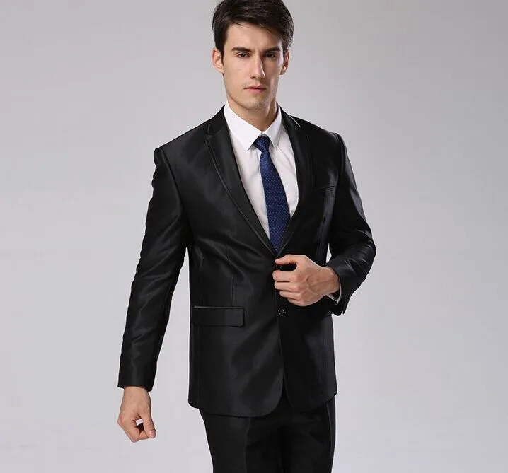 (Jacket+Pants+Tie+Bow tie+Handkerchief ) Men Business Dress Suit Plus