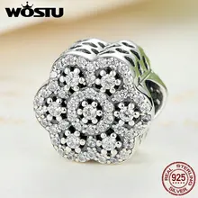 Pura Plata Esterlina 925 Dazzling Daisy Granos Del Encanto Con Clear CZ Fit Pandora Original Pulsera Brazalete Auténtico Regalo de La Joyería