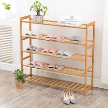 Shoe Racks Bamboo Assembled Type Solid Wood Multilayer Special Offer Shoe Hanger Room Natural Wood Household Shelves