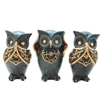 

Europe Style Animal Home Decoration Accessories Figures Cartoon Animal Miniatures Model Toy Resin Creative Craft Figurine Gifts