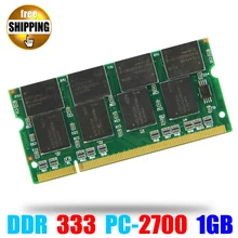 Laptop Memoria Ram SO-DIMM PC2700 DDR 333/266 MHz 200PIN 1 GB/DDR333 2700 PC 333 MHz DDR1 200 PIN Para Notebook Sodimm memoria