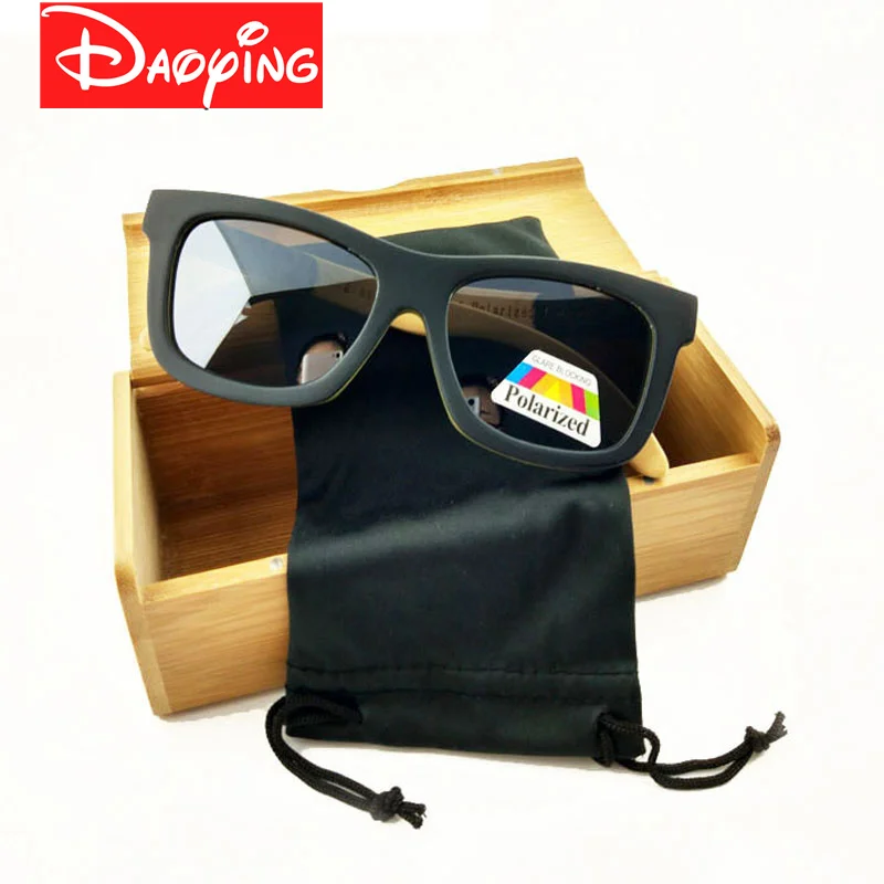 

Polarized wooden Sunglasses Men bamboo square glasses Women Brand Designer Original Wood Glasses free shipping LUB141