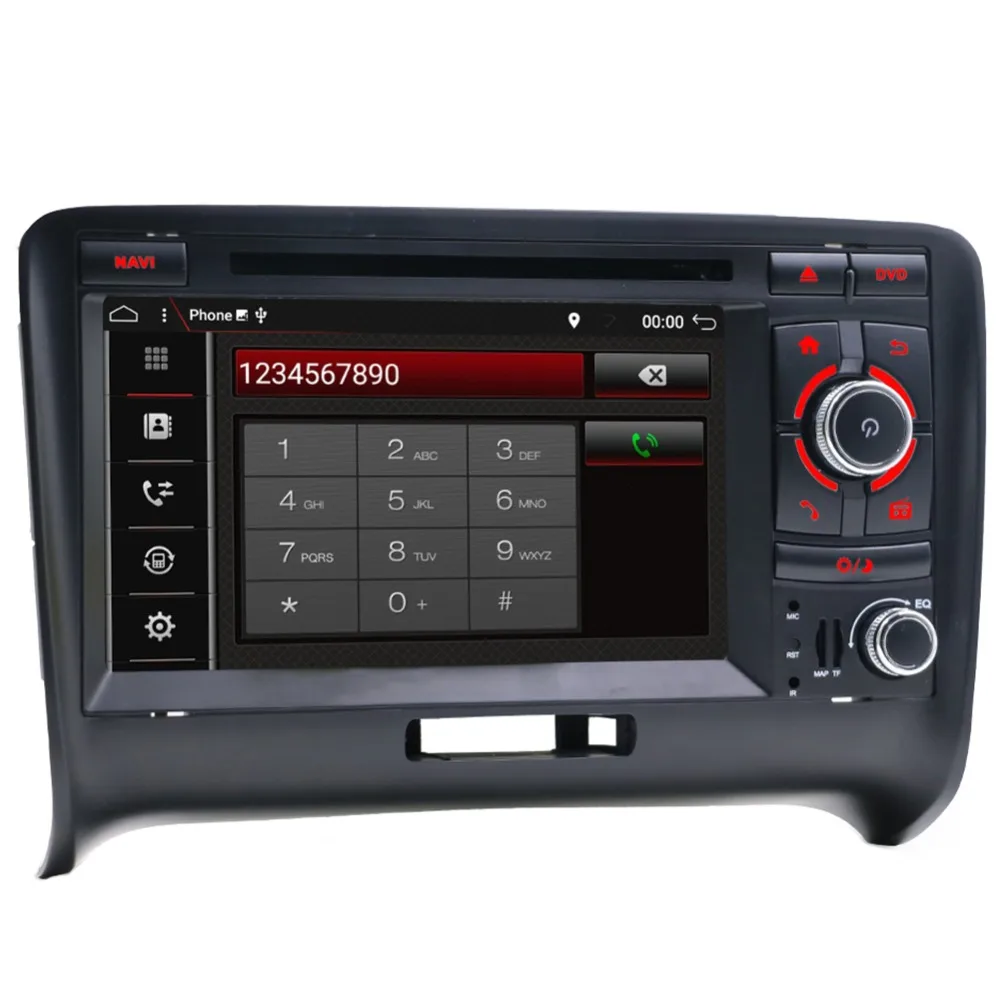 

2 din Android 7.1 RAM 2G ROM 16G Car Stereo with Bluetooth GPS Radio Wifi 4G 3G Navigation For AUDI TT,7 Inch Car Audio