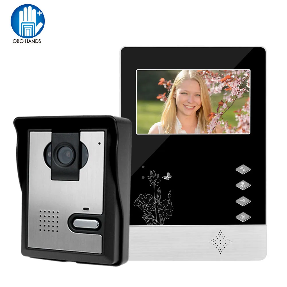 Doorphone 4 3 &quotLCD цветной экран видео дверной звонок Дверной телефон для дома Громкая