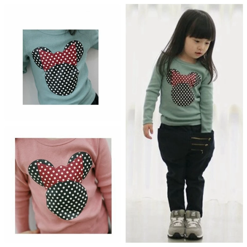 discounted  Baby Girl Clothes Minnie Print Long Sleeve Clothes Kids Coats Cotton Girls Clothing Casual Warm Min