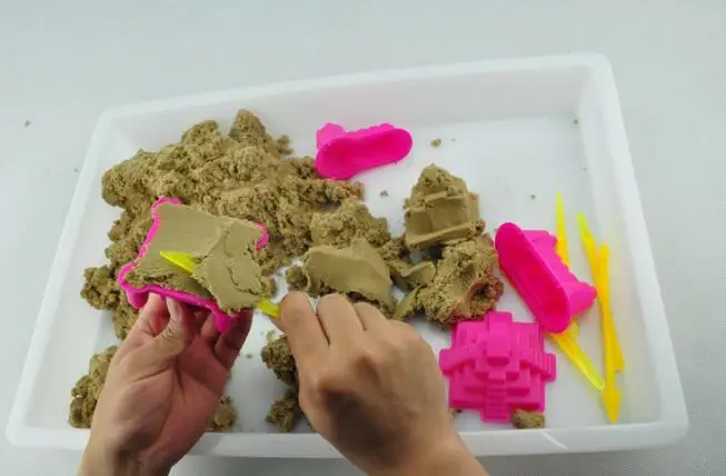 6 шт./компл. милое пляжное замок здания Марс песок конфеты полимерной глины Fimo Скульптура Super Light Clay Пластилин формы игры инструмент