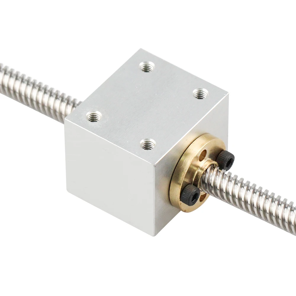 Preise 3D drucker führungsschiene teile T8 Blei Schraube 200mm 300mm 400mm 500mm + Optischen achse + KP08 lager halterung + gehäuse montage halterung