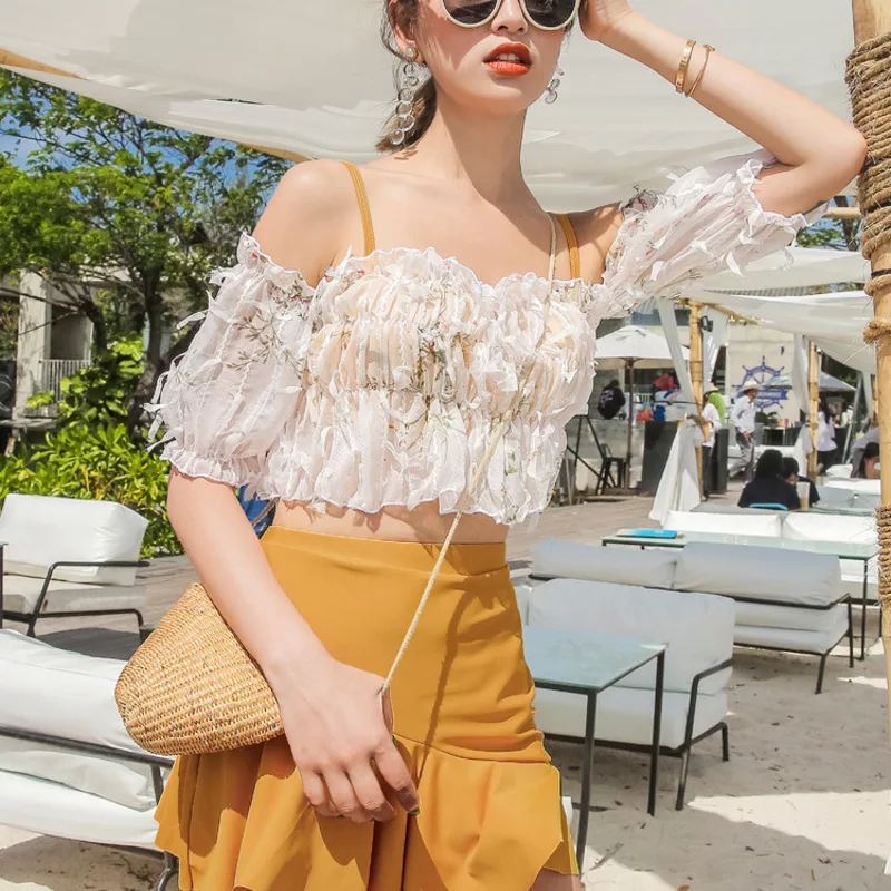

Swim Suit Swimsuit 2019 New Summer Clothes For Women Swiming Swimsuits Korea Sexy Underwire Bracket Split Skirt Trigonometric