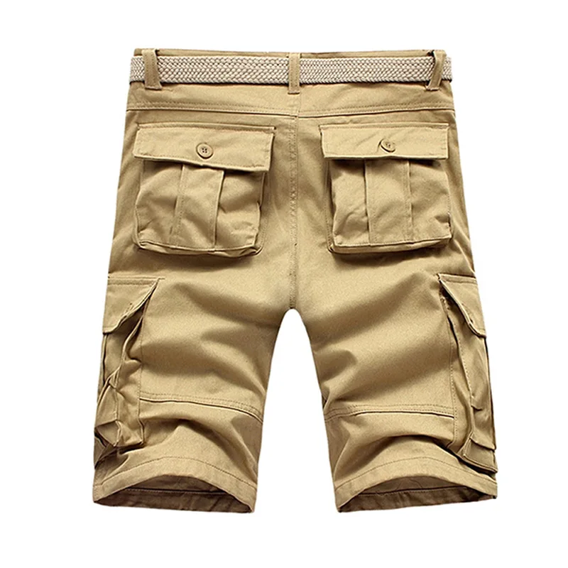 2019 летние мужские брюки Карго повседневные мужские шорты армейские рабочие шорты Homme хлопок большие карманы черные шорты плюс размер