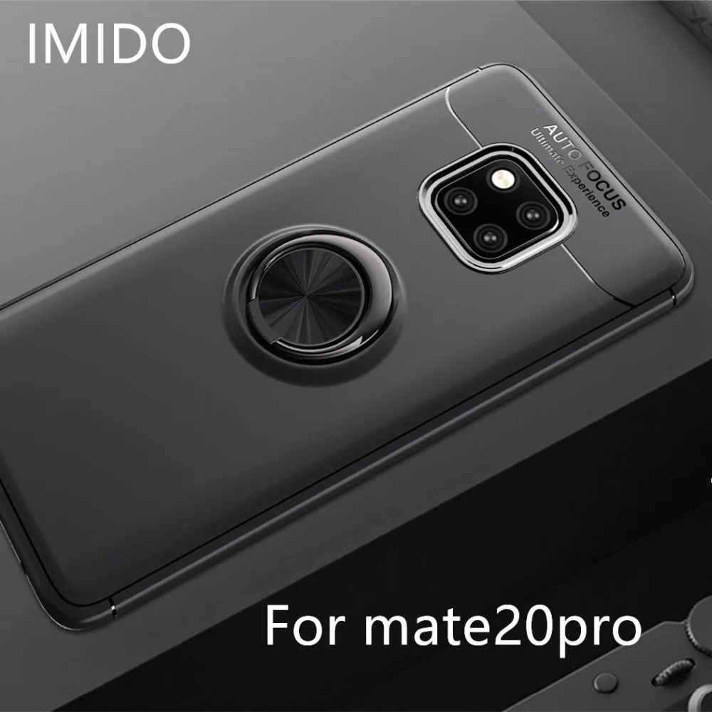 For Huawei mate20pro Luxury Ring Holder Soft TPU 360 protection Phone Case magnetic shockproof phone bracket case | Мобильные