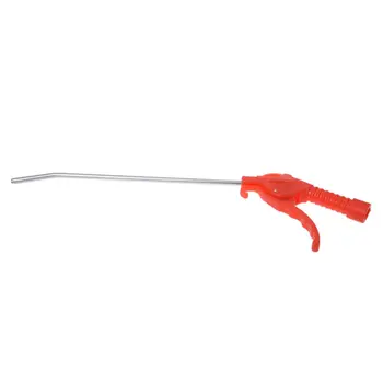 

New Red Plastic Handle Angled Bent Nozzle Air Duster Blow Gun Cleaner