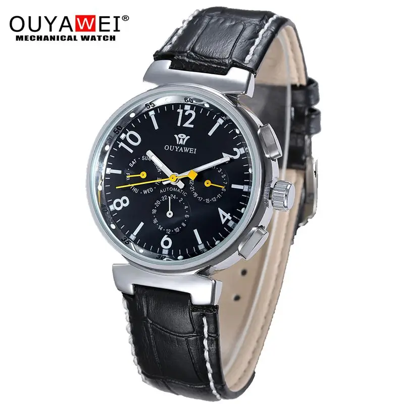 2016 Fashion Luxury Brand Men Wacth Tourbillon Hollow Calendar Automatic Mechanical Watch Mens Watches With Original