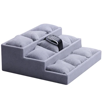 

9Grid Jewelry Watch Bracelet Bangle Display Holder Stand Showcase Storage Boxes Pillow New 26*24*9.0CM
