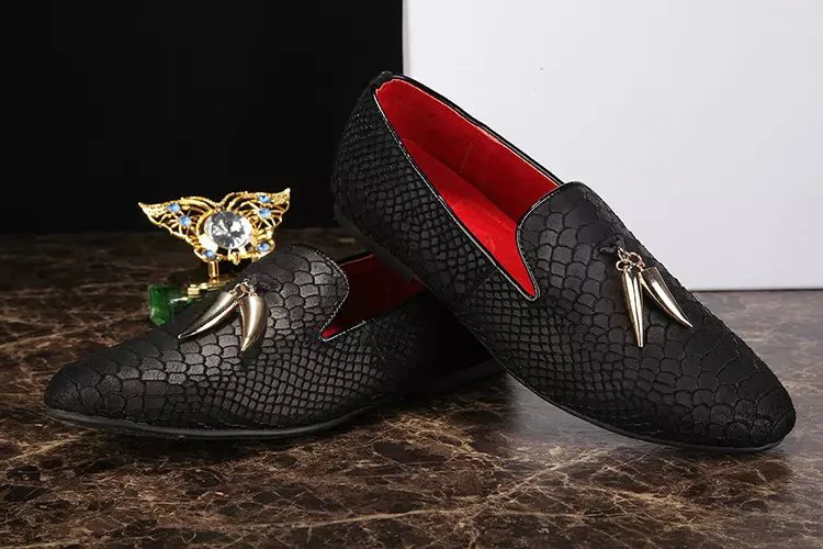 men's snakeskin loafers