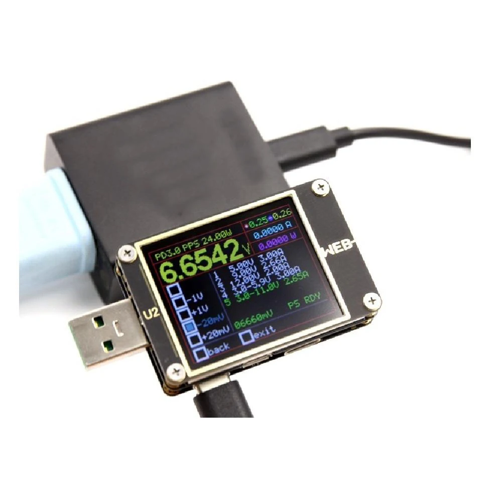 USB тестер для измерения тока и напряжения QC4 + PD3.0 2 0 PPS тест емкости быстрой