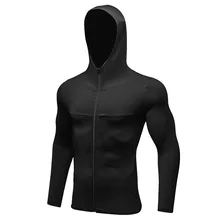 Уличные мужские куртки с капюшоном для бега, быстросохнущее пальто для фитнеса, спортивный корсет, цветная стеганая толстовка на молнии, тонкая верхняя одежда