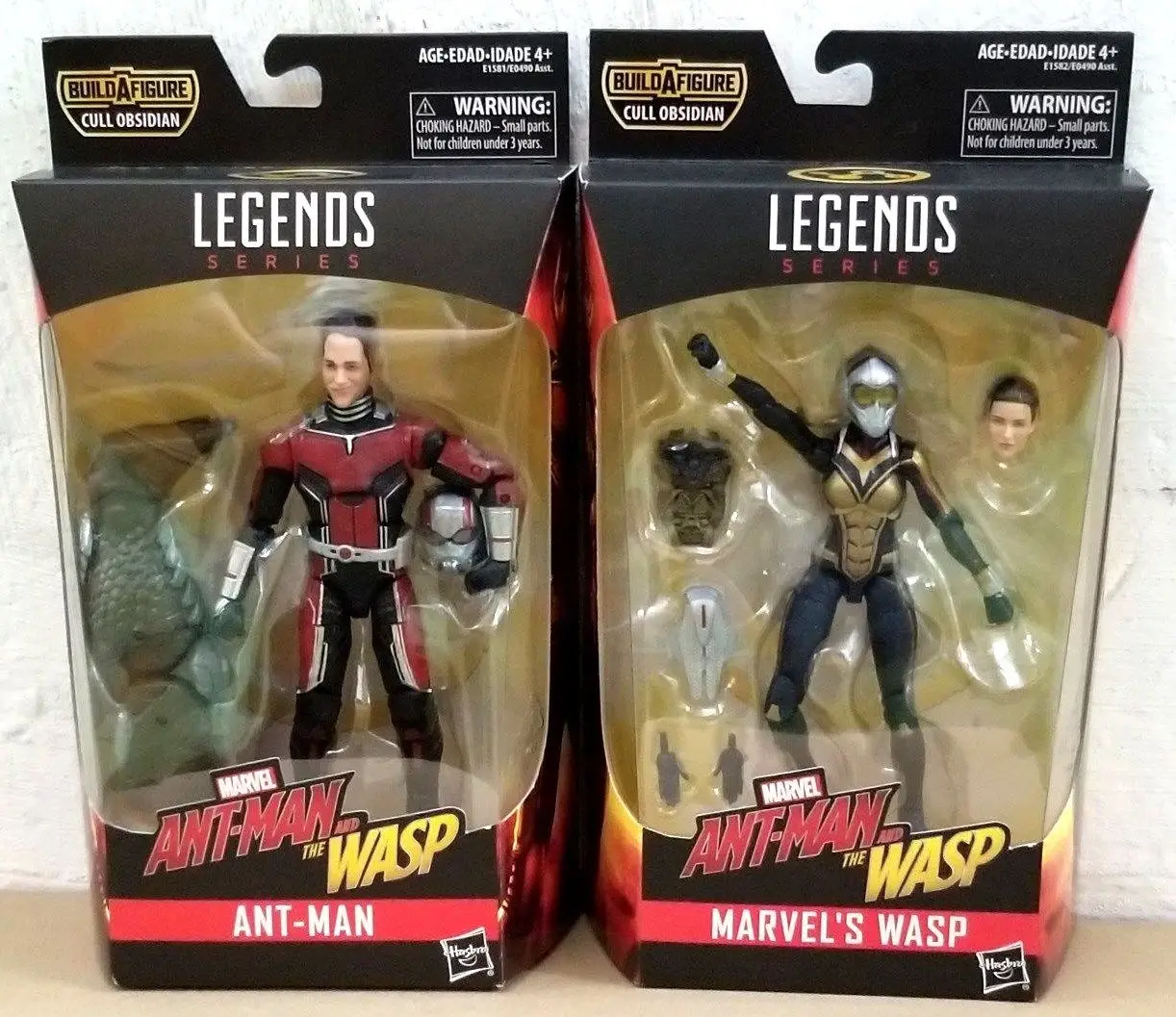 

MARVEL LEGENDS SERIES AVENGERS 6" BAF CULL OBSIDIAN ANT-MAN & WASP SET OF 2 Anime Figure Collectible Model Toy