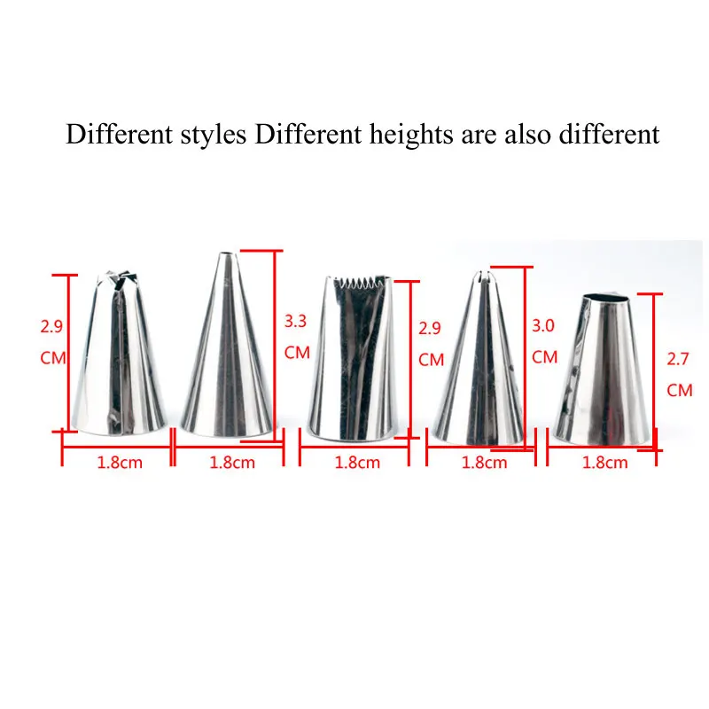 Насадка для кондитерских изделий из нержавеющей стали, Кондитерская трубка, набор для украшения десертов, насадки для кондитерских изделий с откидной коробкой для хранения, украшения своими руками