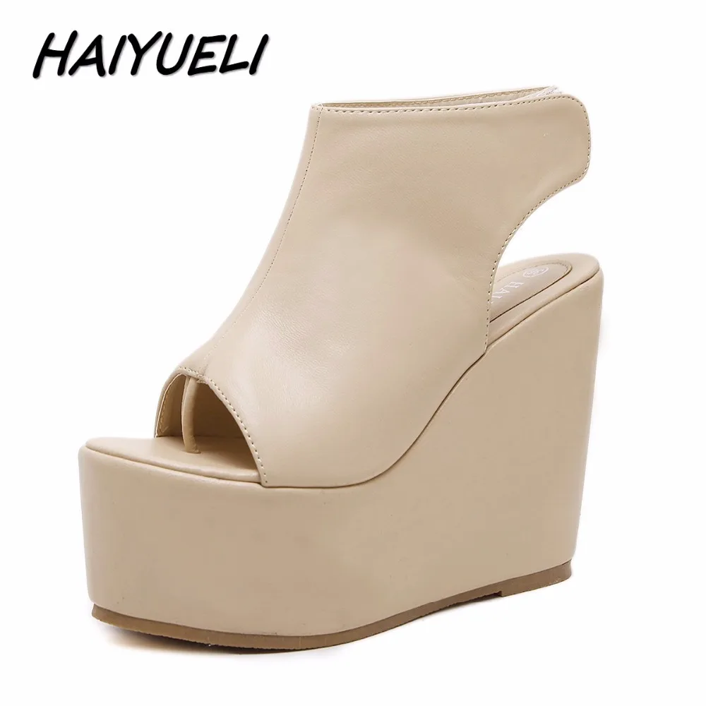 platform high heel casual sandals
