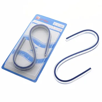 

1pcs Soft Ruler Of Any Curve Ruler Anime With 30cm Metric English Curve Ruler Cartoon Clothing Rule Tool Ruler Free Bending