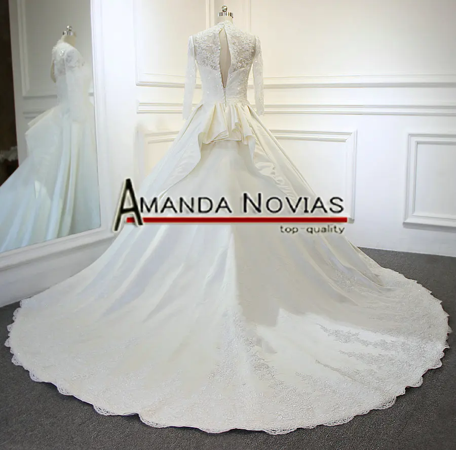 Новое поступление настоящий кристалл блестящее Свадебное Платье Аманда новиас дизайн